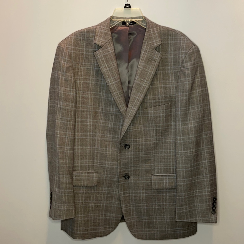 Pronto Uomo Platinum Mens Plaid Sports Jacket